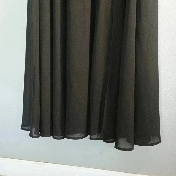 Lulus Love You So Black Long Sleeve Maxi Dress NWOT Size Large - Picture 5 of 13